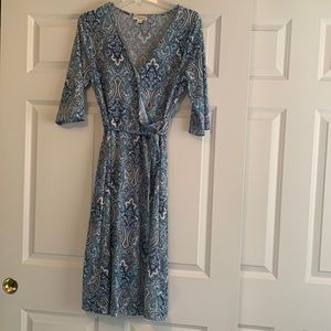 Boutique blue paisley dress